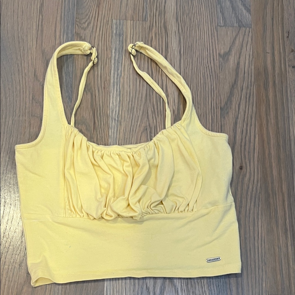 Hollister Yellow Crop Top